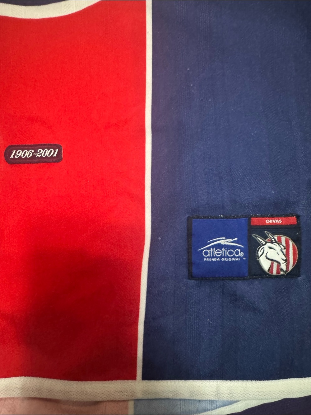 Chivas Tolteca Vintage Soccer Jersey - Navy & Red - Picture 5 of 5